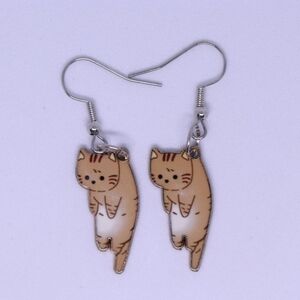 Handmade cat earrings